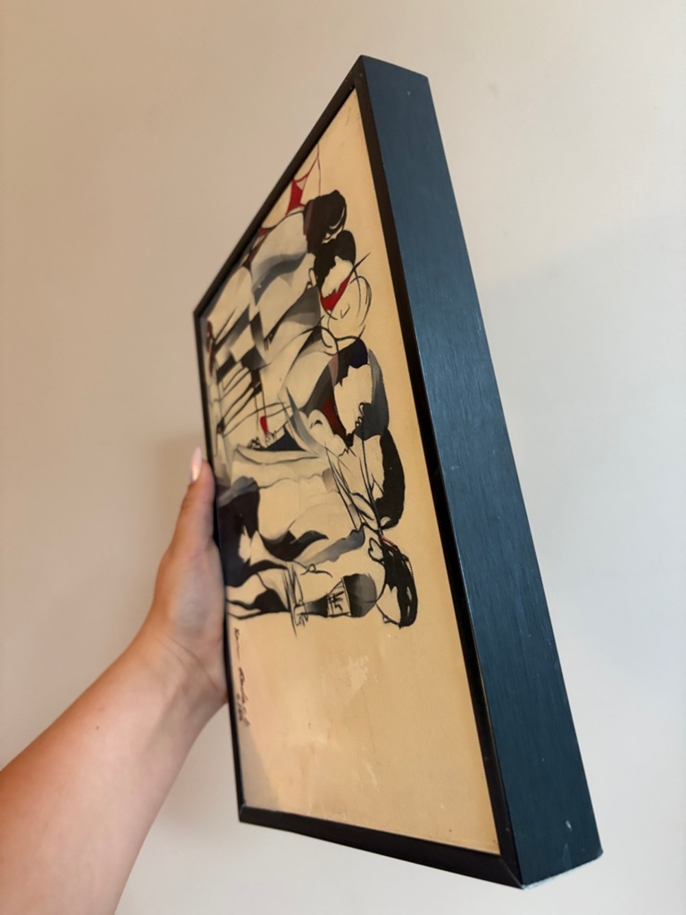 1980 Ken Radack Signed Abstract Modernist Figurative Painting Art Framed Artwork - Picture 10 of 16